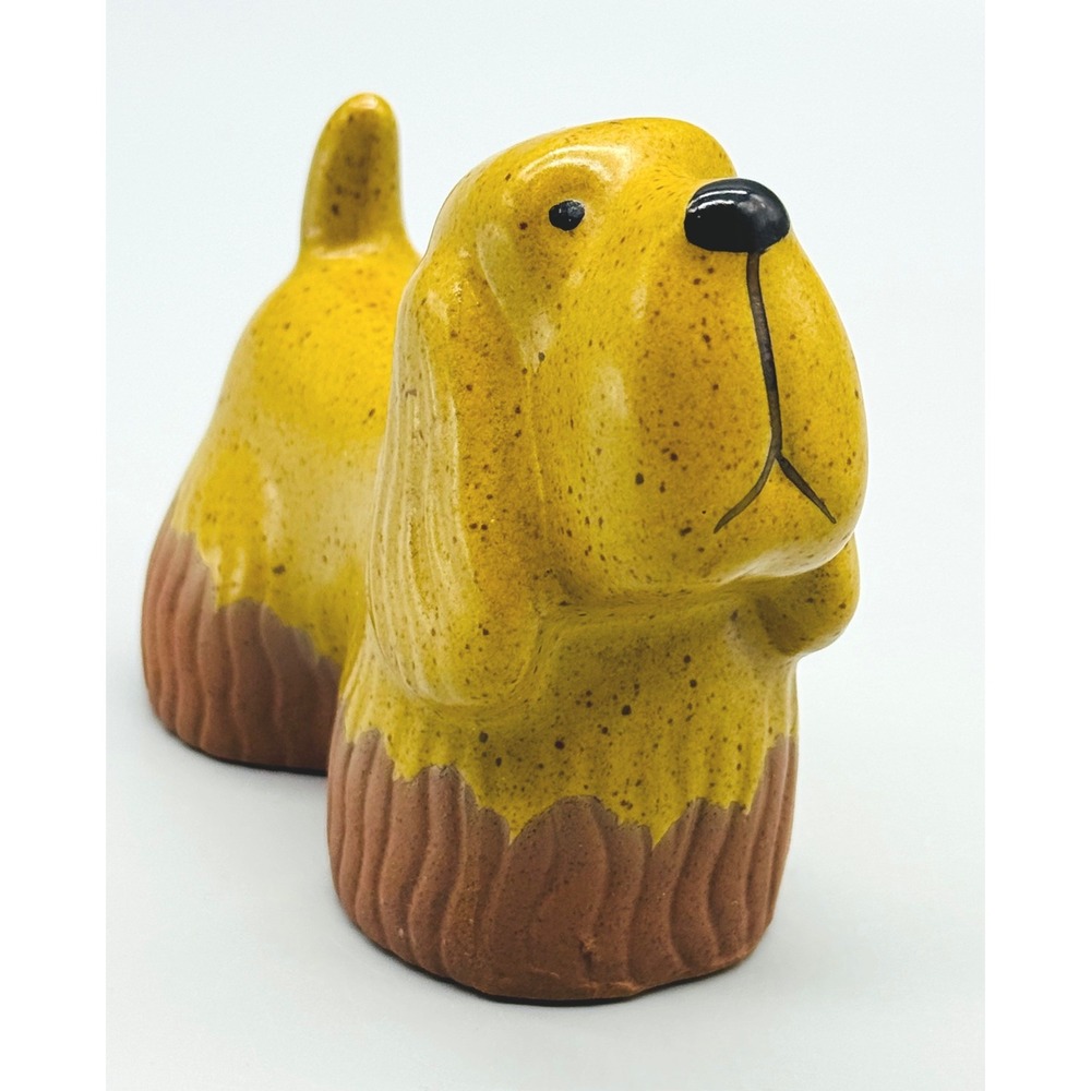 Toscany Cocker Spaniel Dog Figurine Tan Brown Ceramic Whimsical Japan
